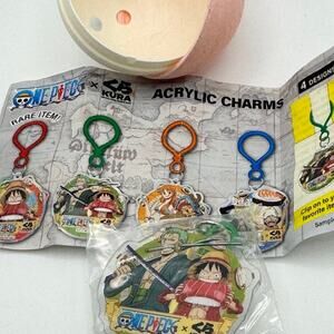 Kura Sushi Bikkura Pon Acrylic Charm Keychain Luffy Zoro